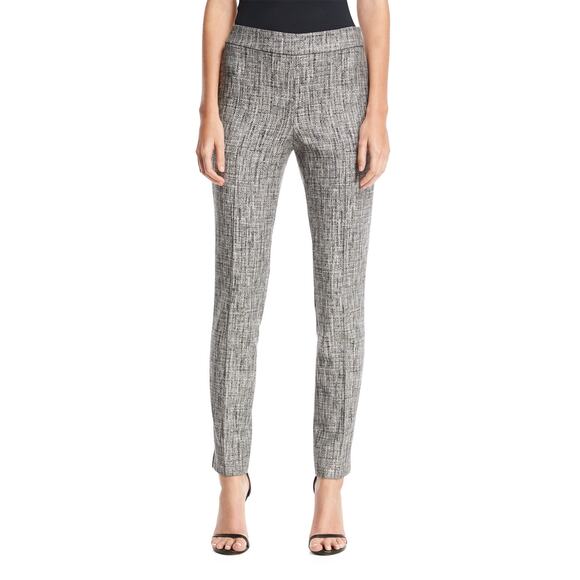 St. John Abstract Twill Skinny Leg Ankle Pants - Picture 1 of 11